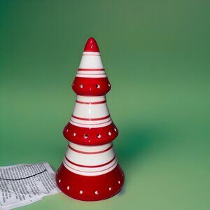 NEW Target Bullseye's Playground Light Up Red White Ceramic Christmas Tree 2024